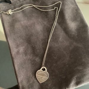 Tiffany heart tag pendant necklace